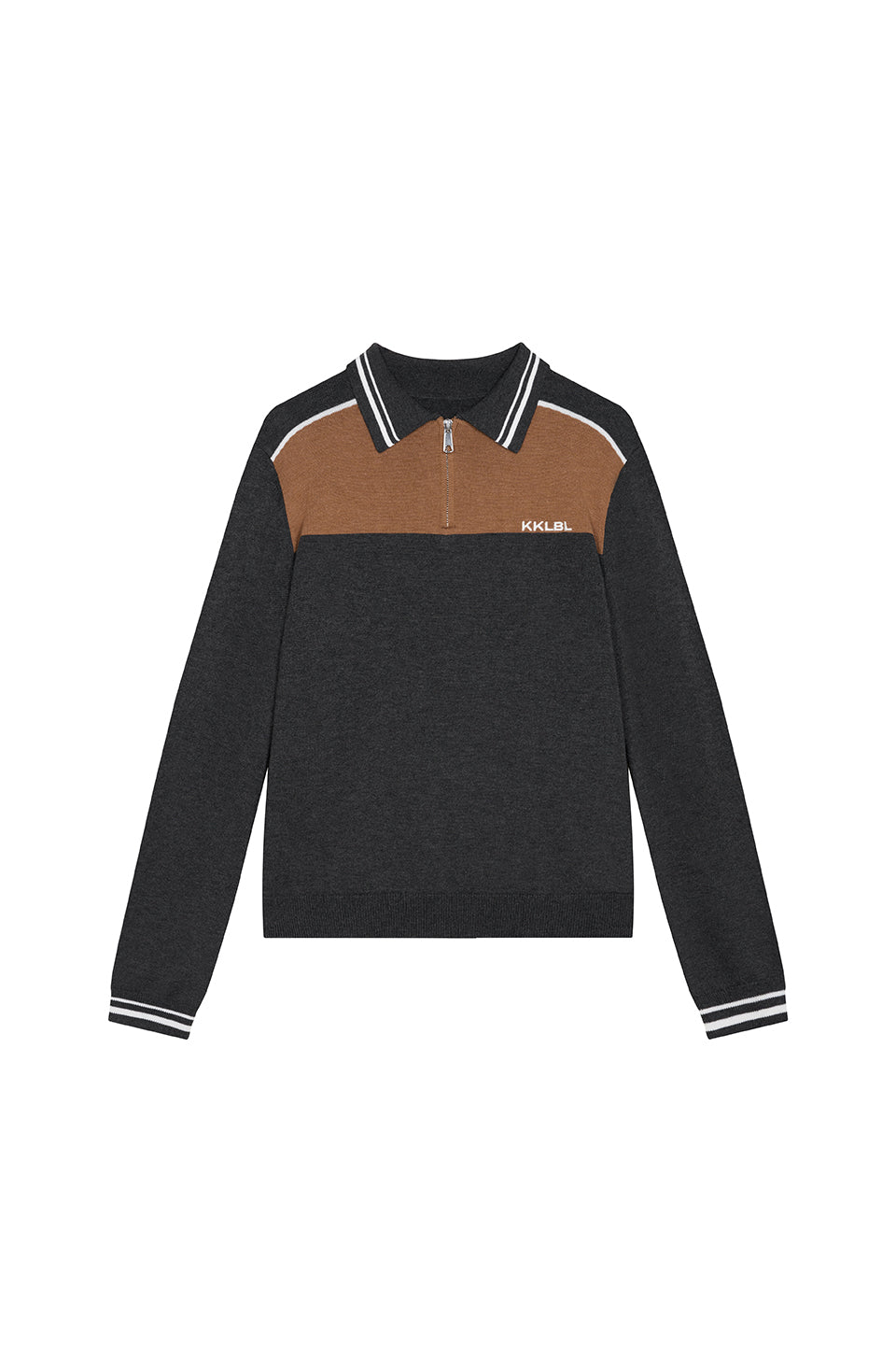 Knit Poloshirt Dark Grey