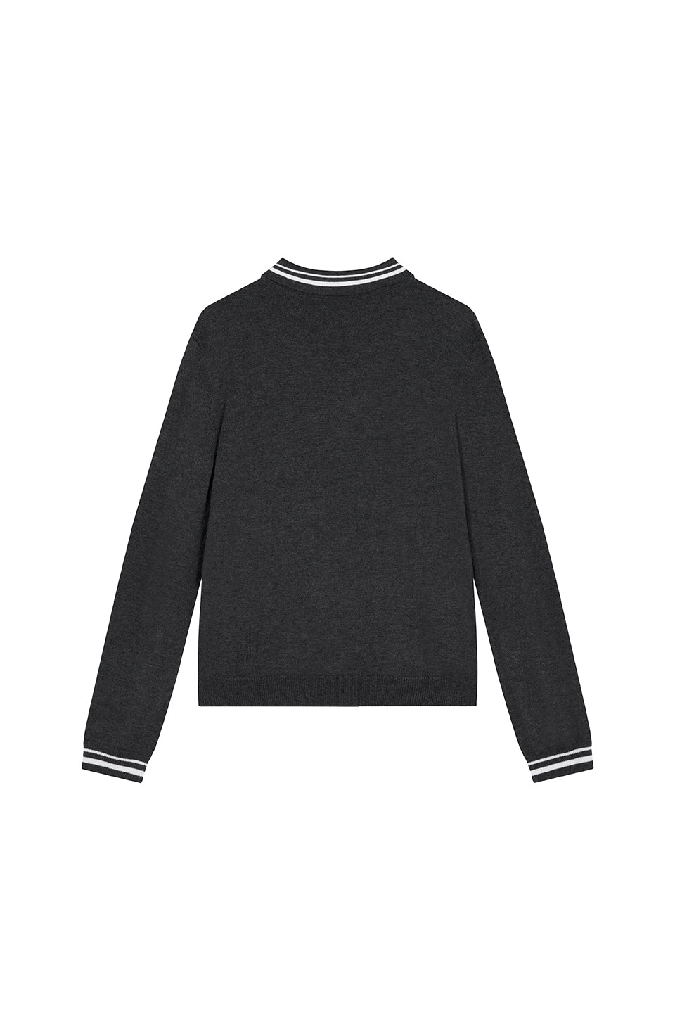 Knit Poloshirt Dark Grey