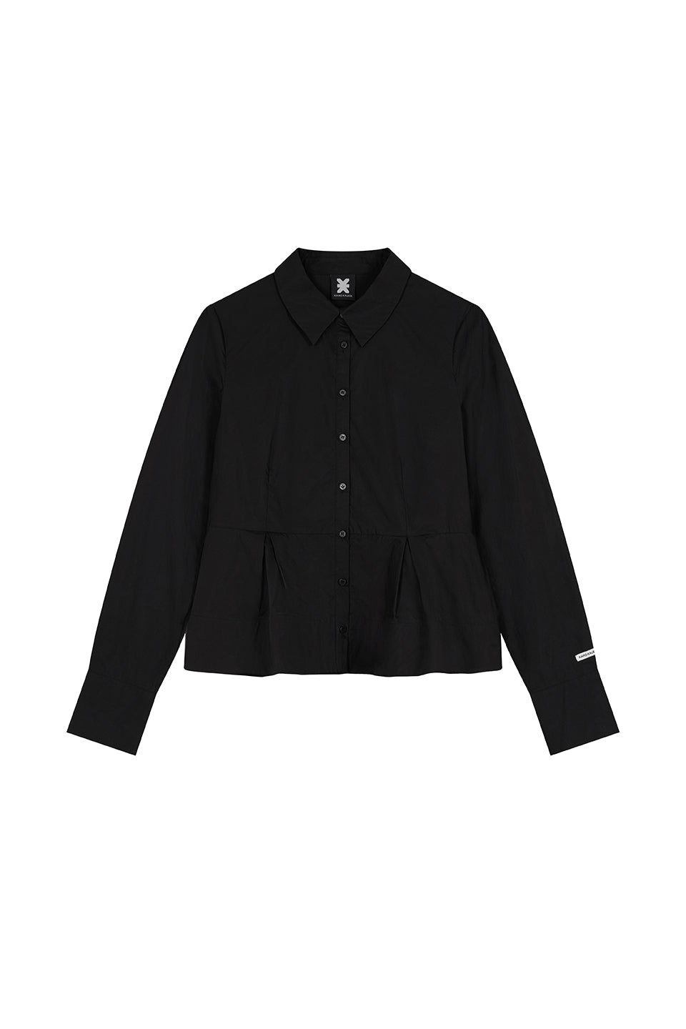 Peplum Blouse Black