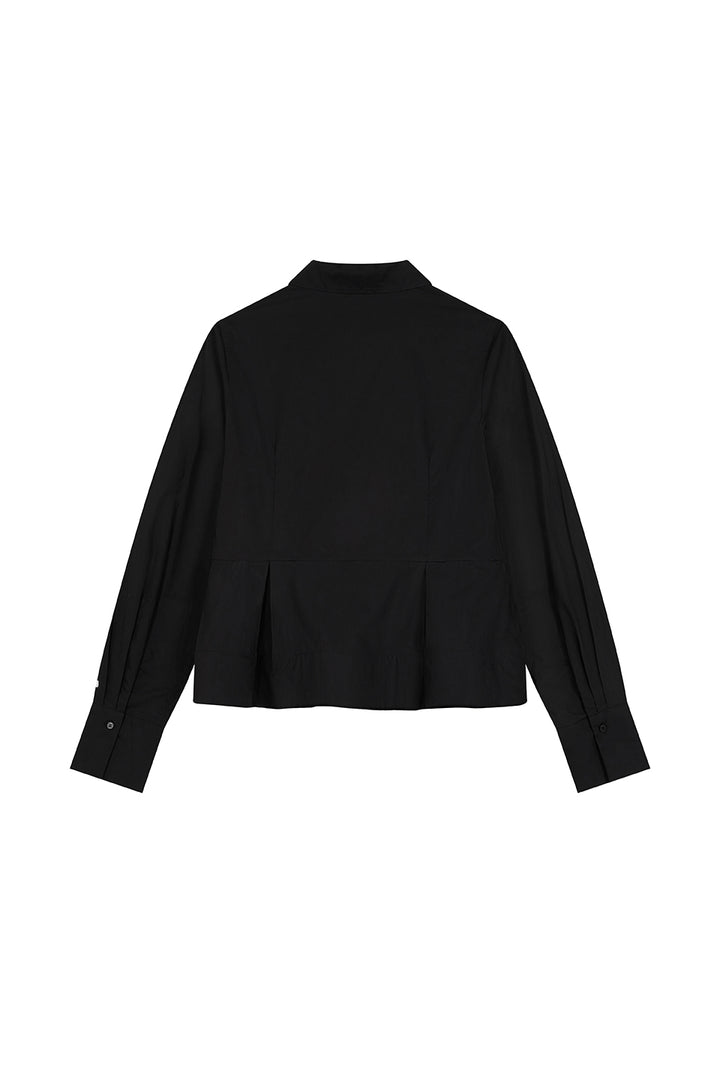 Peplum Blouse Black