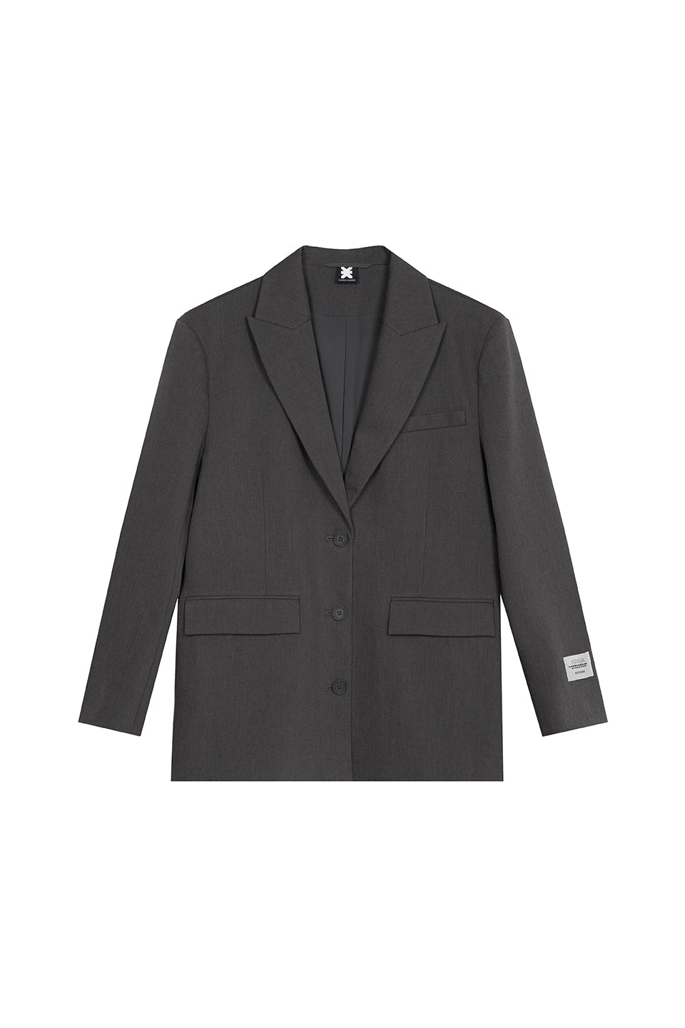 Oversized Blazer Dark Grey