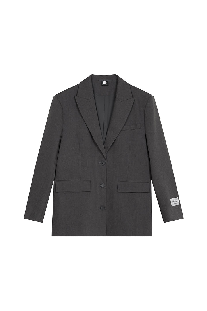 Oversized Blazer Dark Grey