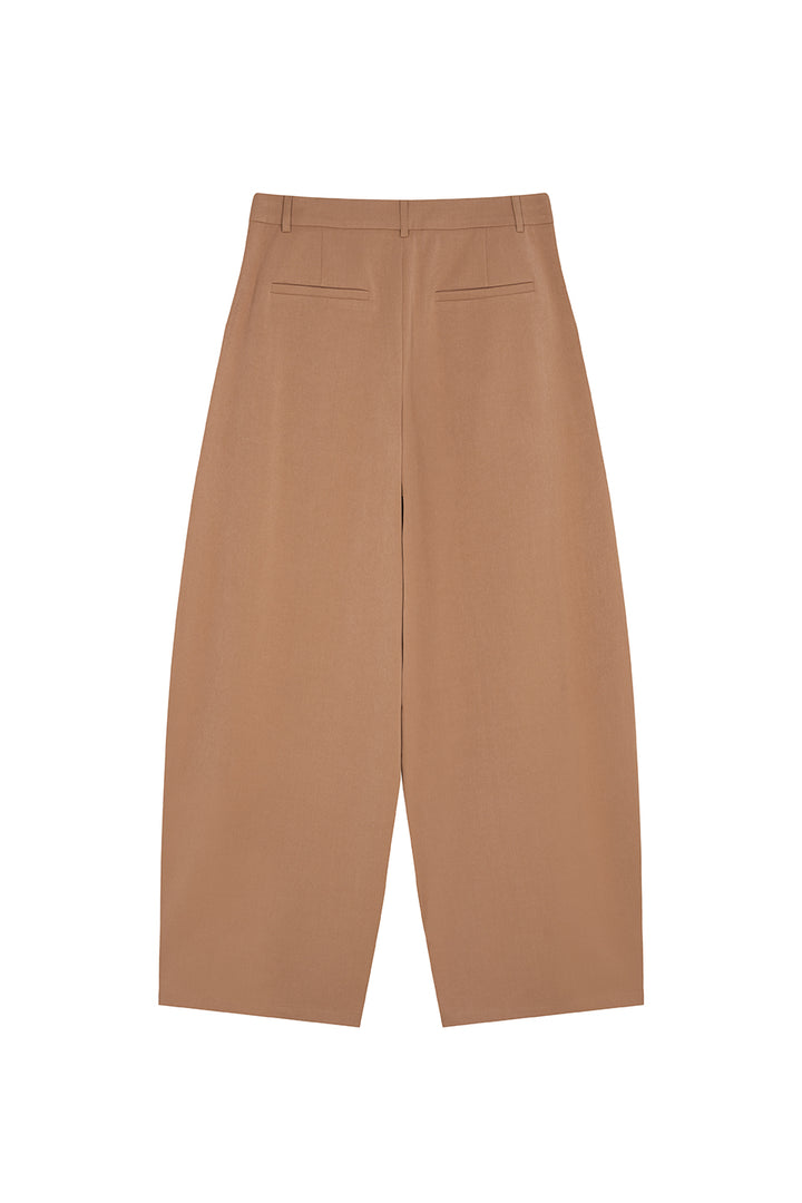 Barrel Woven Pants Camel