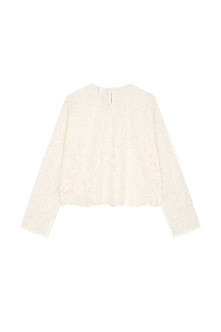 Lace Longsleeve Creme