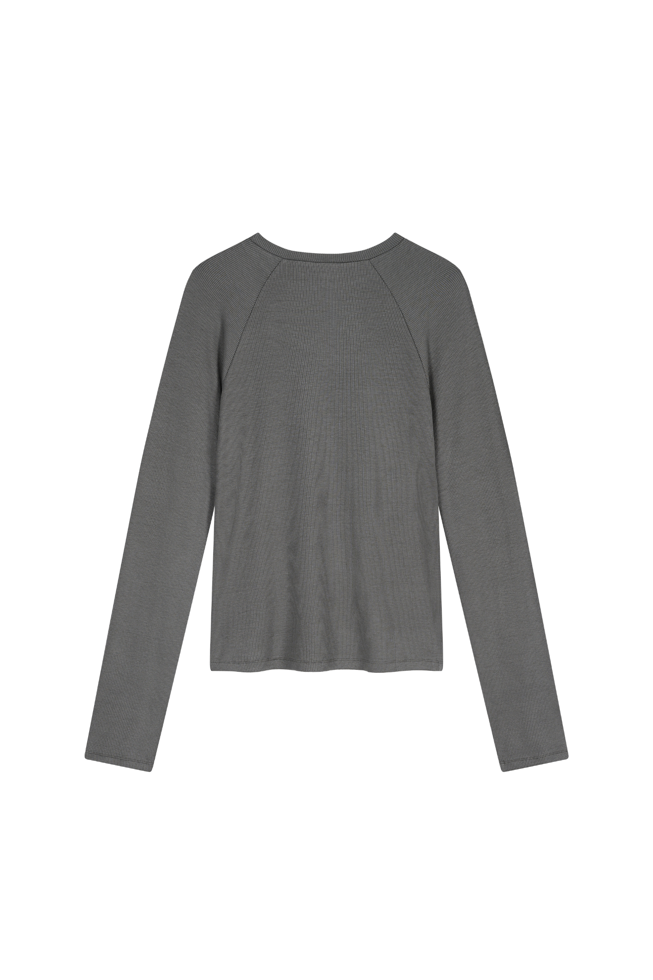 Rib Longsleeve Dark Grey