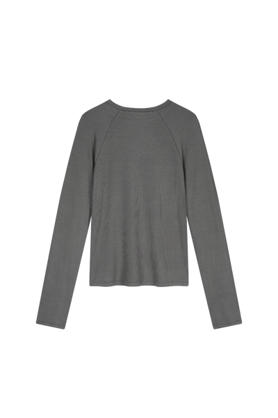 Rib Longsleeve Dark Grey