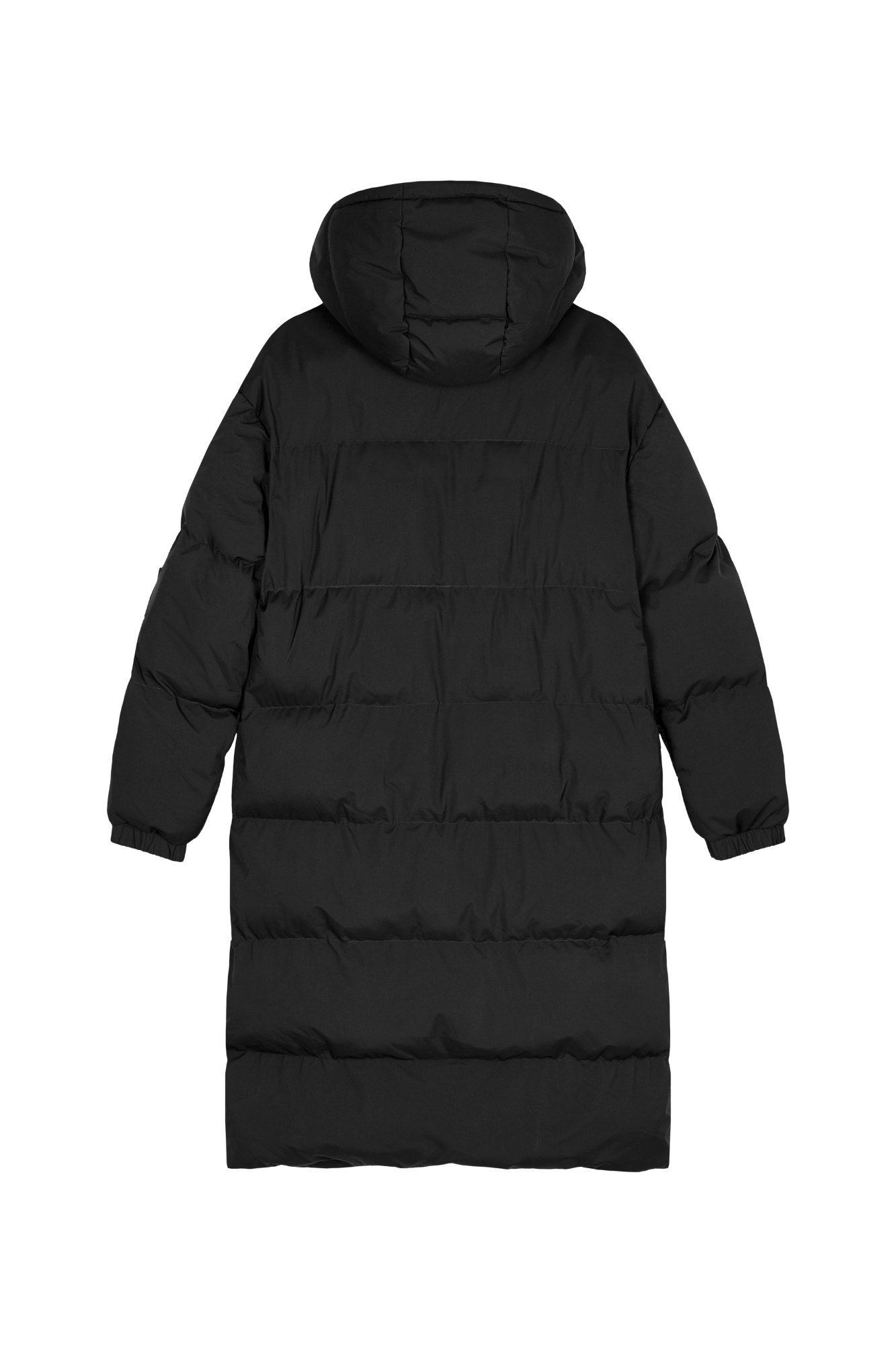 Black quilted coat sales