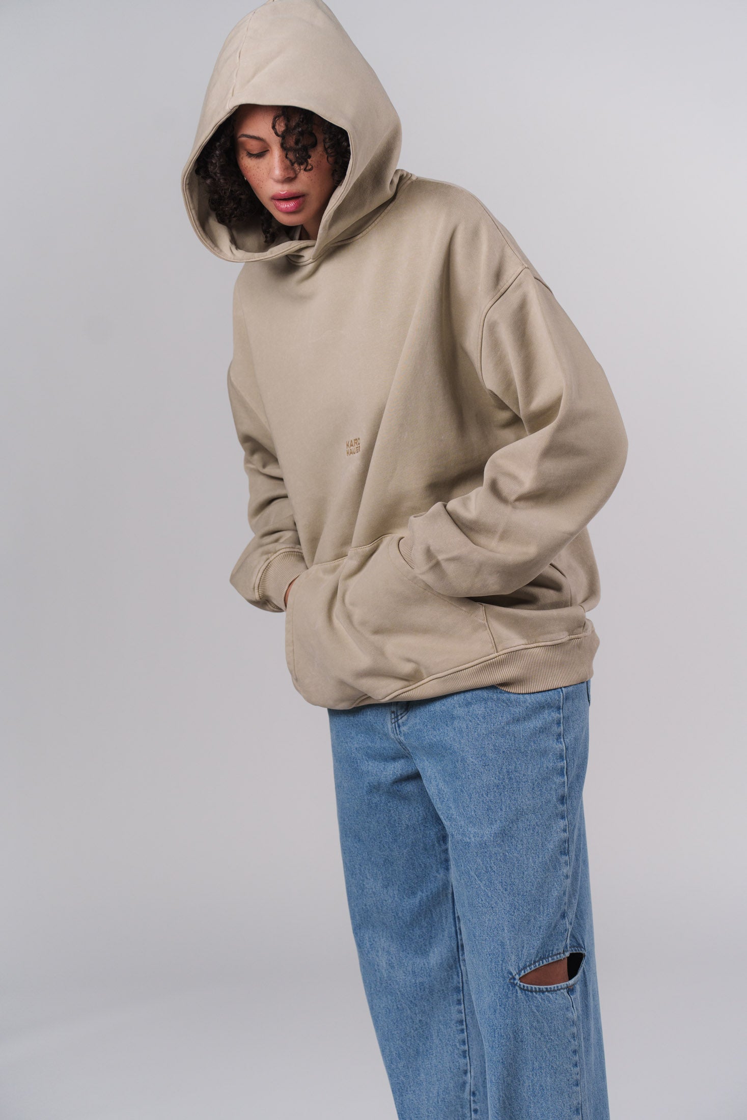 Hoodie Washed Sand - Karo Kauer Label