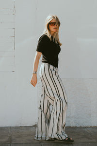 Woven Pants Striped Melange