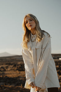 Woven Blouse Striped white