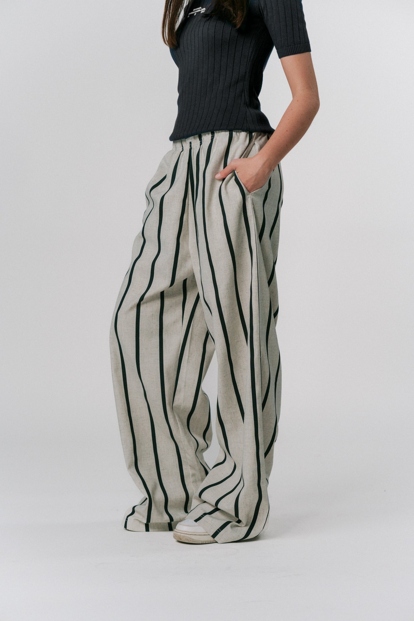 Woven Pants Striped Melange