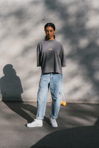Denim Pants Blue Cut Out Petite