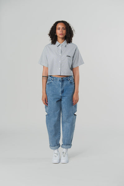 Cropped Blouse Striped