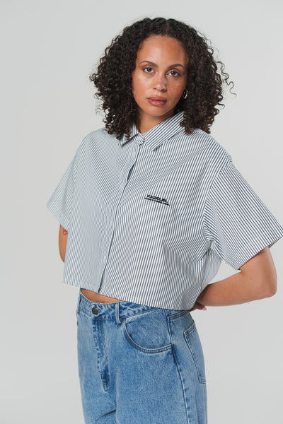 Cropped Blouse Striped