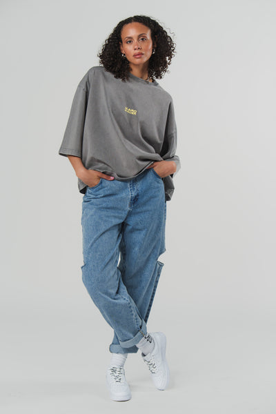 T-Shirt Cropped Washed Grey