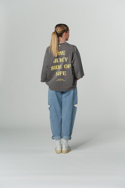 T-Shirt Cropped Washed Grey
