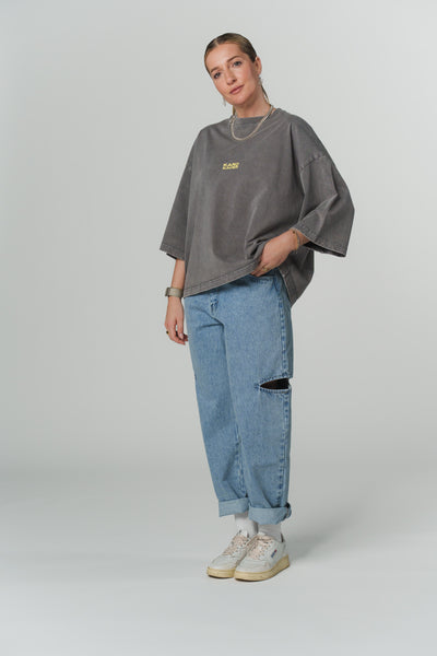 T-Shirt Cropped Washed Grey