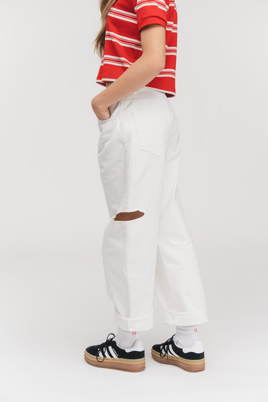 Alternative Ansicht von Denim Pants Cut Out Offwhite  aus Denim Restock Kollektion
