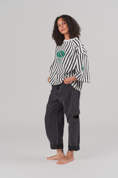 T-Shirt Cropped Stripes