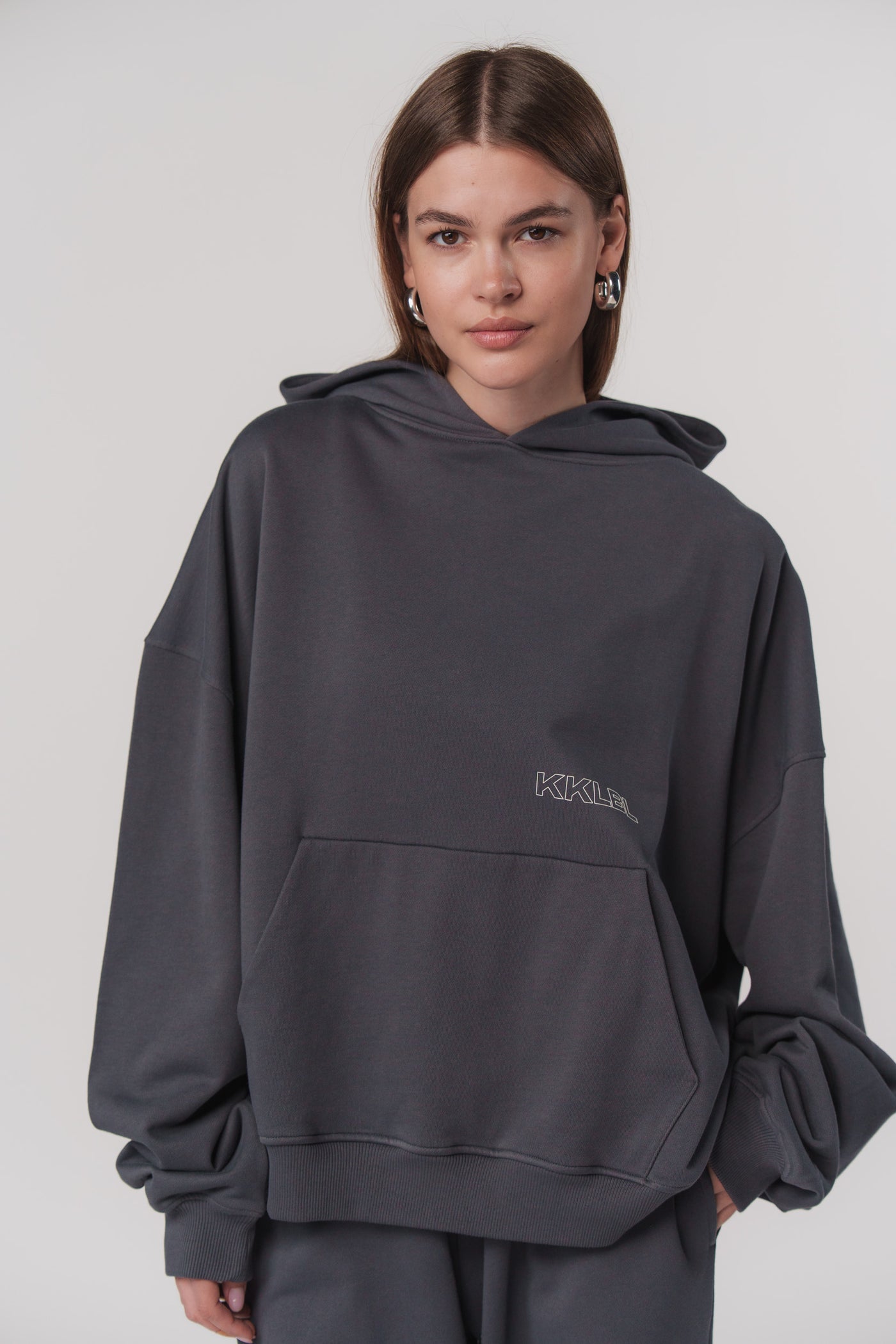 Basic Hoodie Dark Grey
