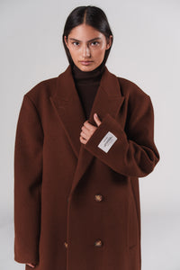 Oversize Coat Brown