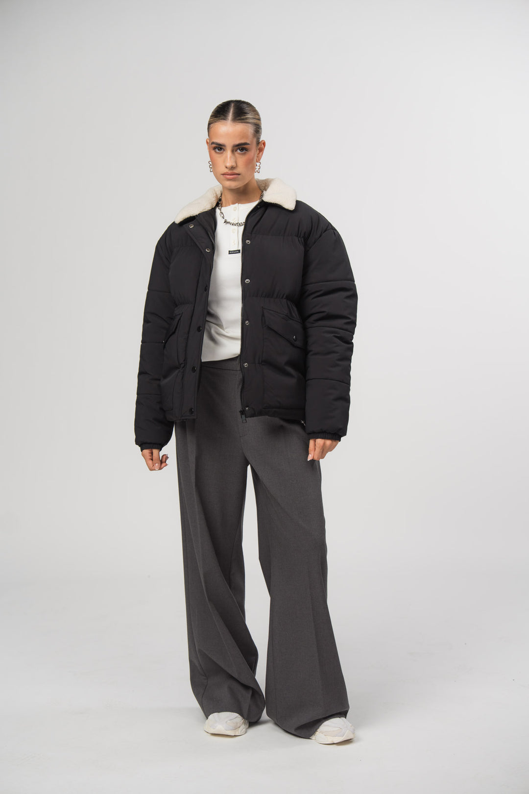 Oversize Puffer Jacket Black