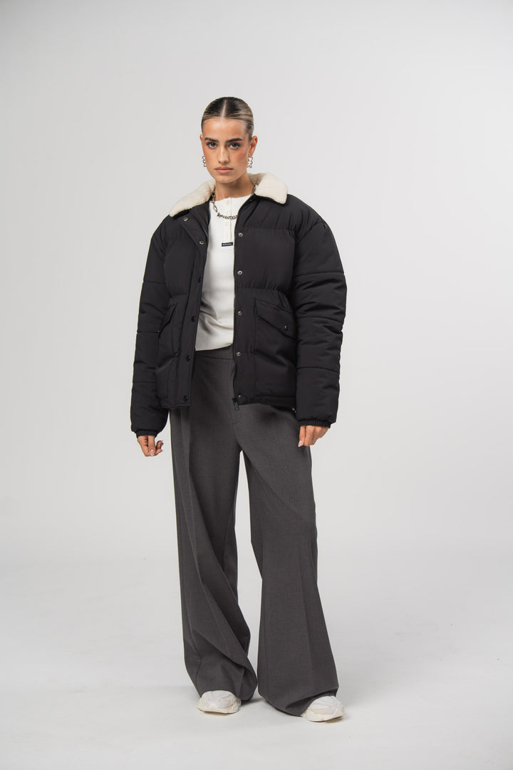Oversize Puffer Jacket Black