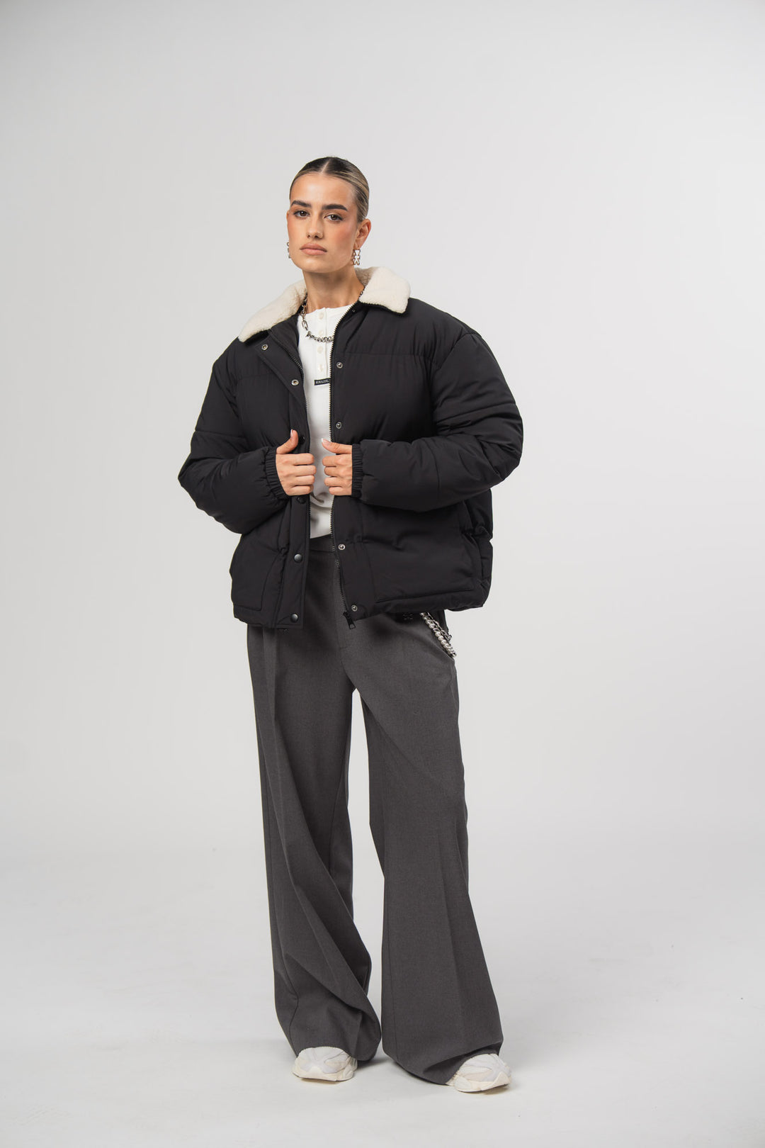 Oversize Puffer Jacket Black