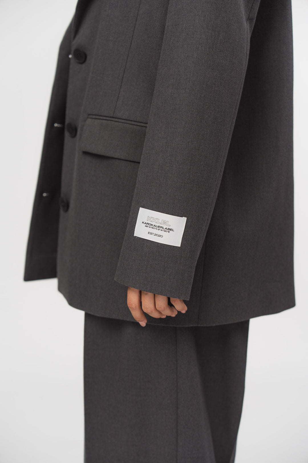 Oversized Blazer Dark Grey