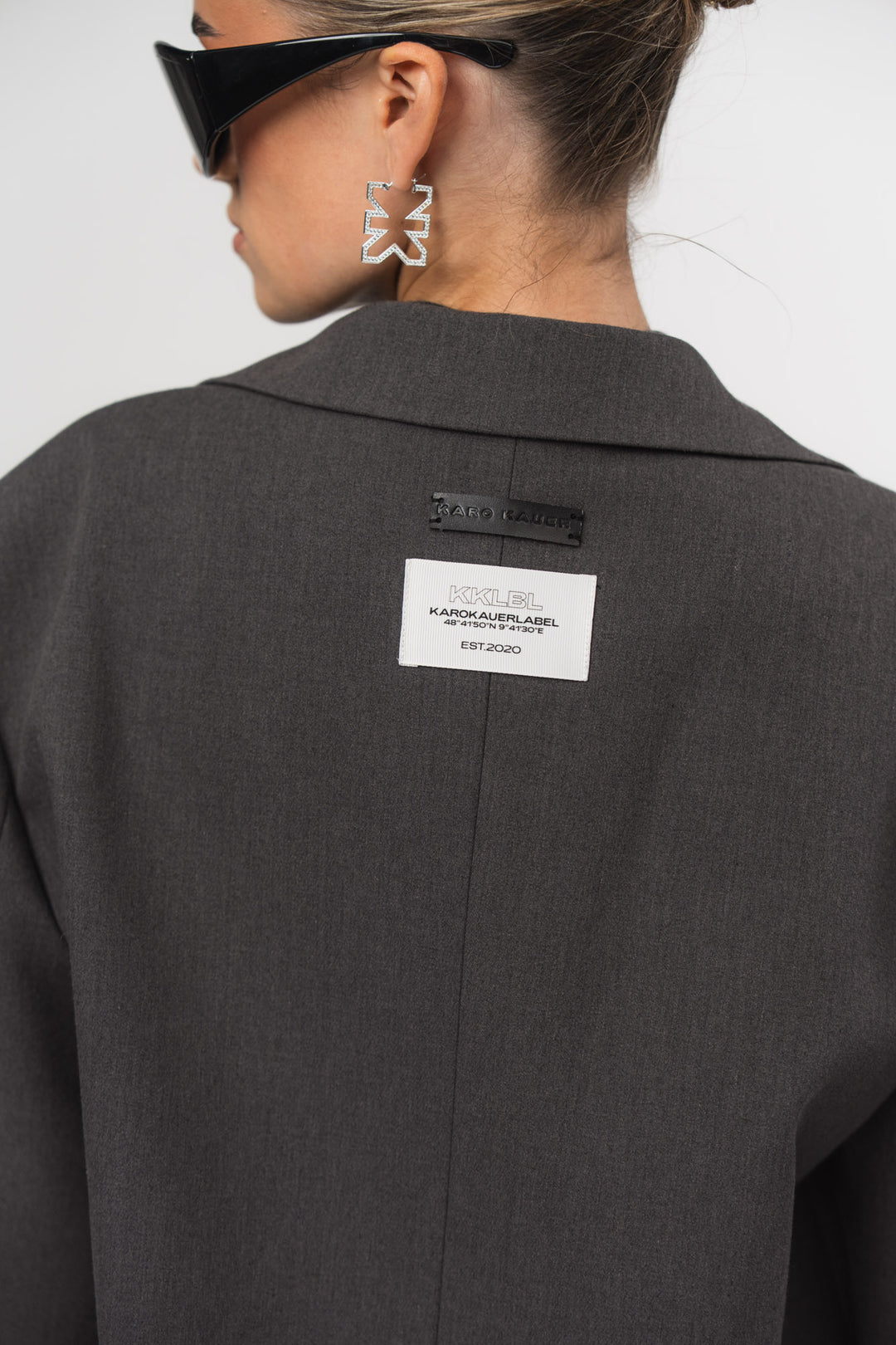 Oversized Blazer Dark Grey