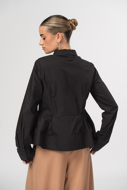 Alternative Ansicht von Peplum Blouse Black  aus Story 526 Kollektion