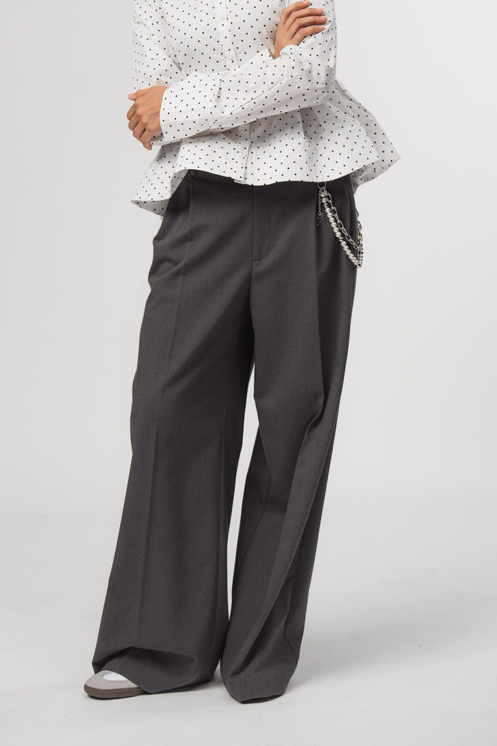 Woven Pants Dark Grey