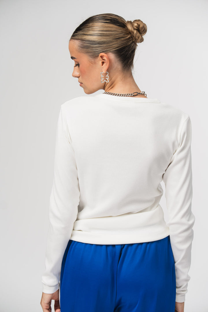 Rib Longsleeve Offwhite