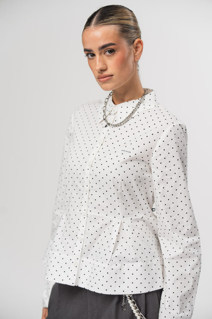 Peplum Blouse Dots