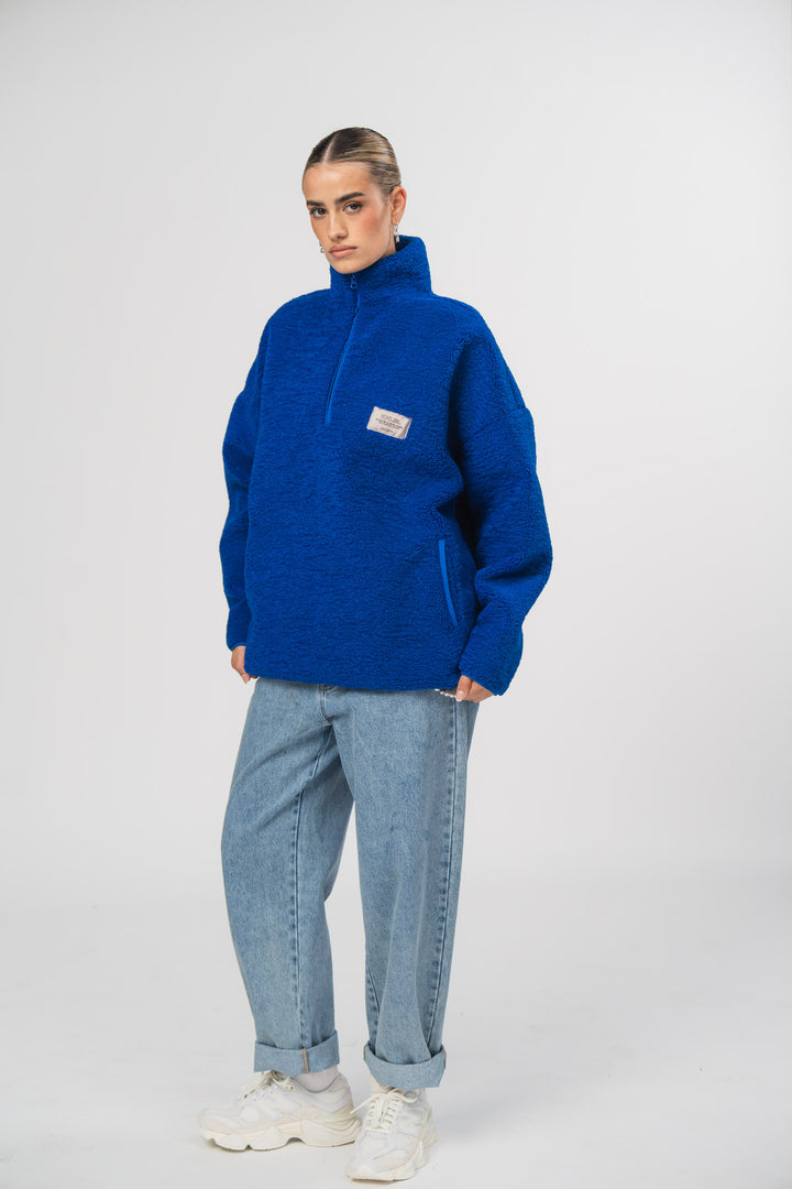 Teddy Sweater Royal Blue