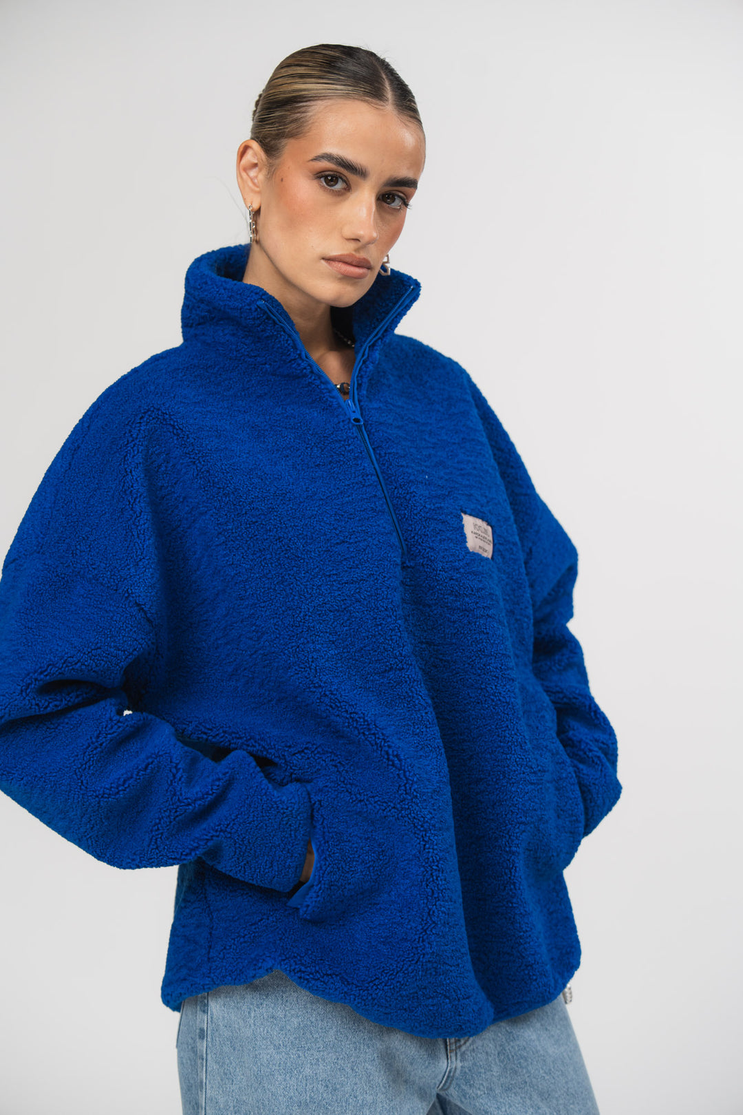 Teddy Sweater Royal Blue