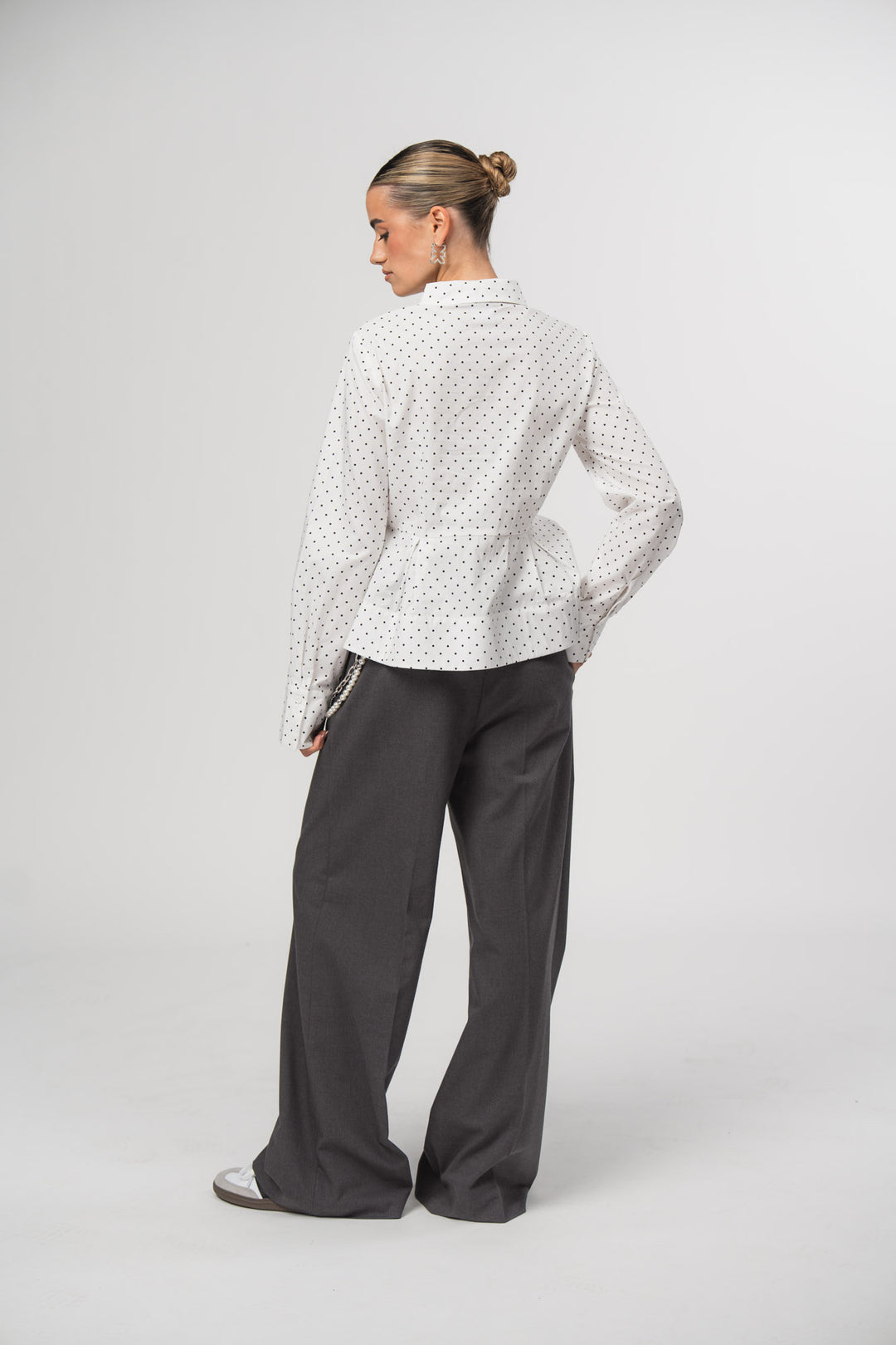 Peplum Blouse Dots