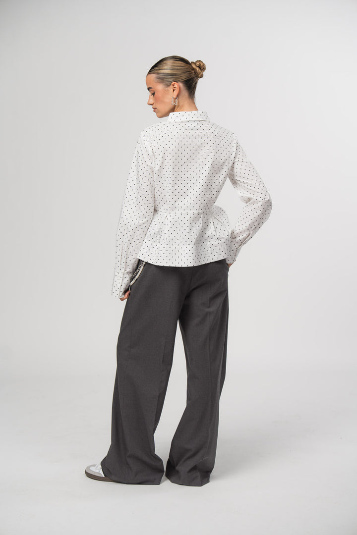 Peplum Blouse Dots