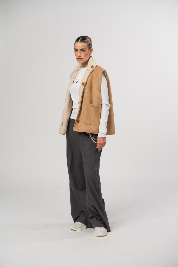 Reversible Teddy Vest