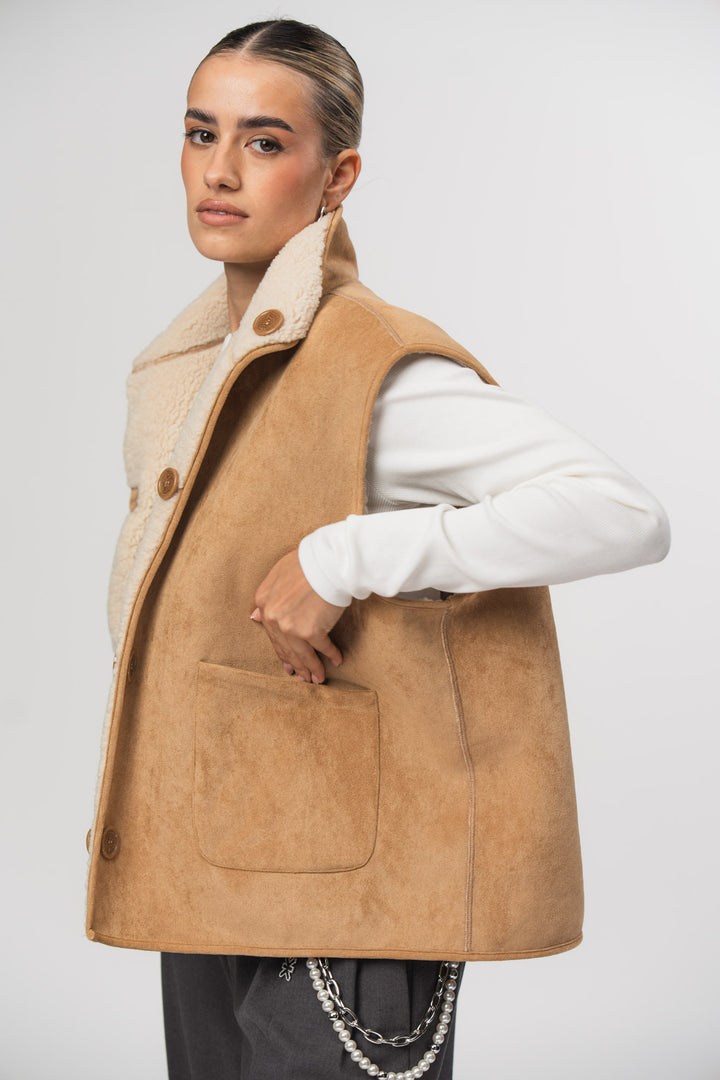 Reversible Teddy Vest