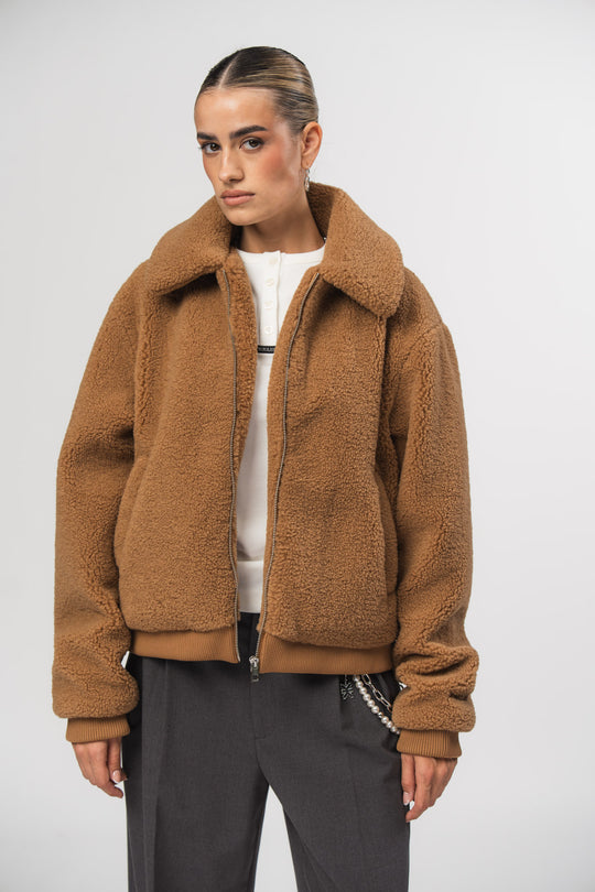 Alternative Ansicht von Teddy Jacket Brown  aus Story 526 Kollektion