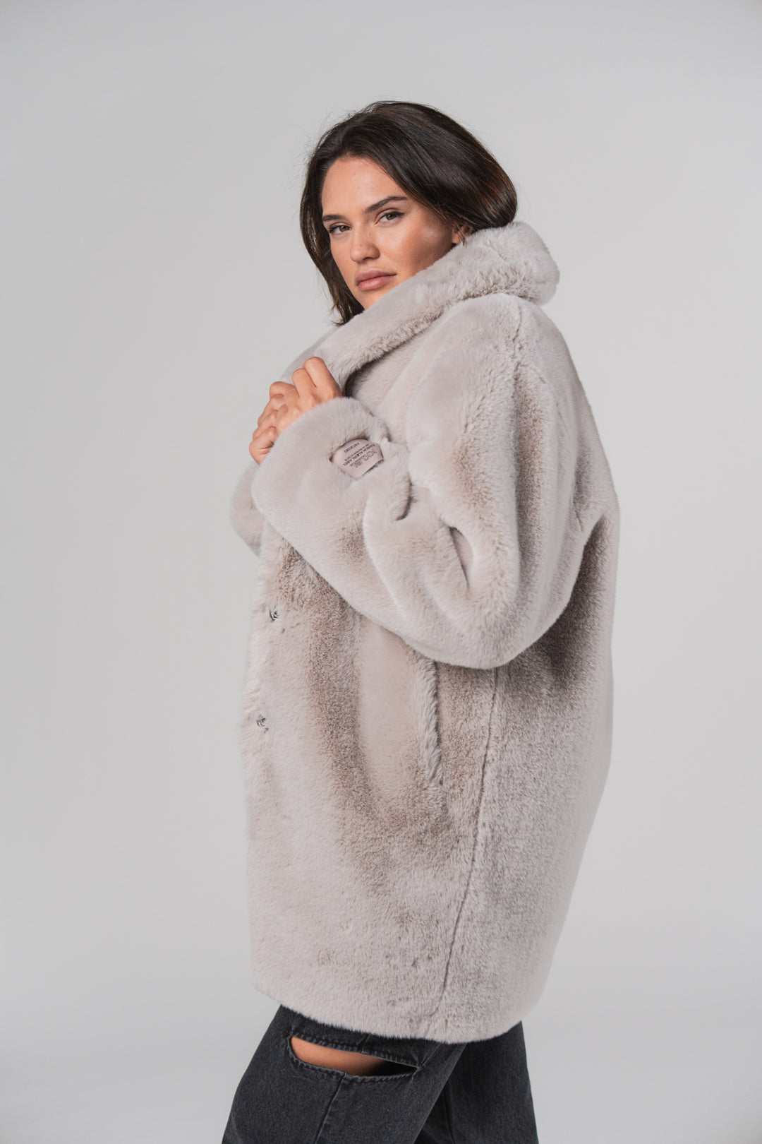 Furry Coat - Kuschelige Webpelz Jacke | Karo Kauer Label