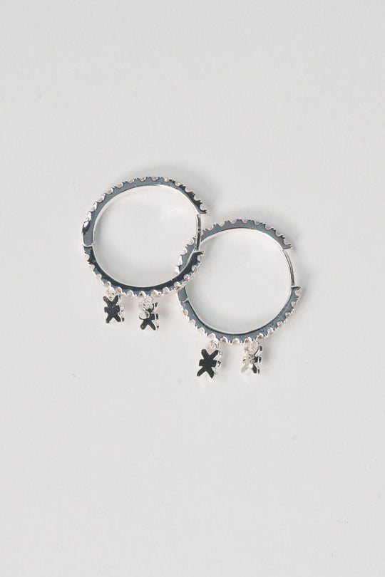 Alternative Ansicht von Creole Sparkle Mini Logos Silver  aus All Accessories Kollektion ausverkauft