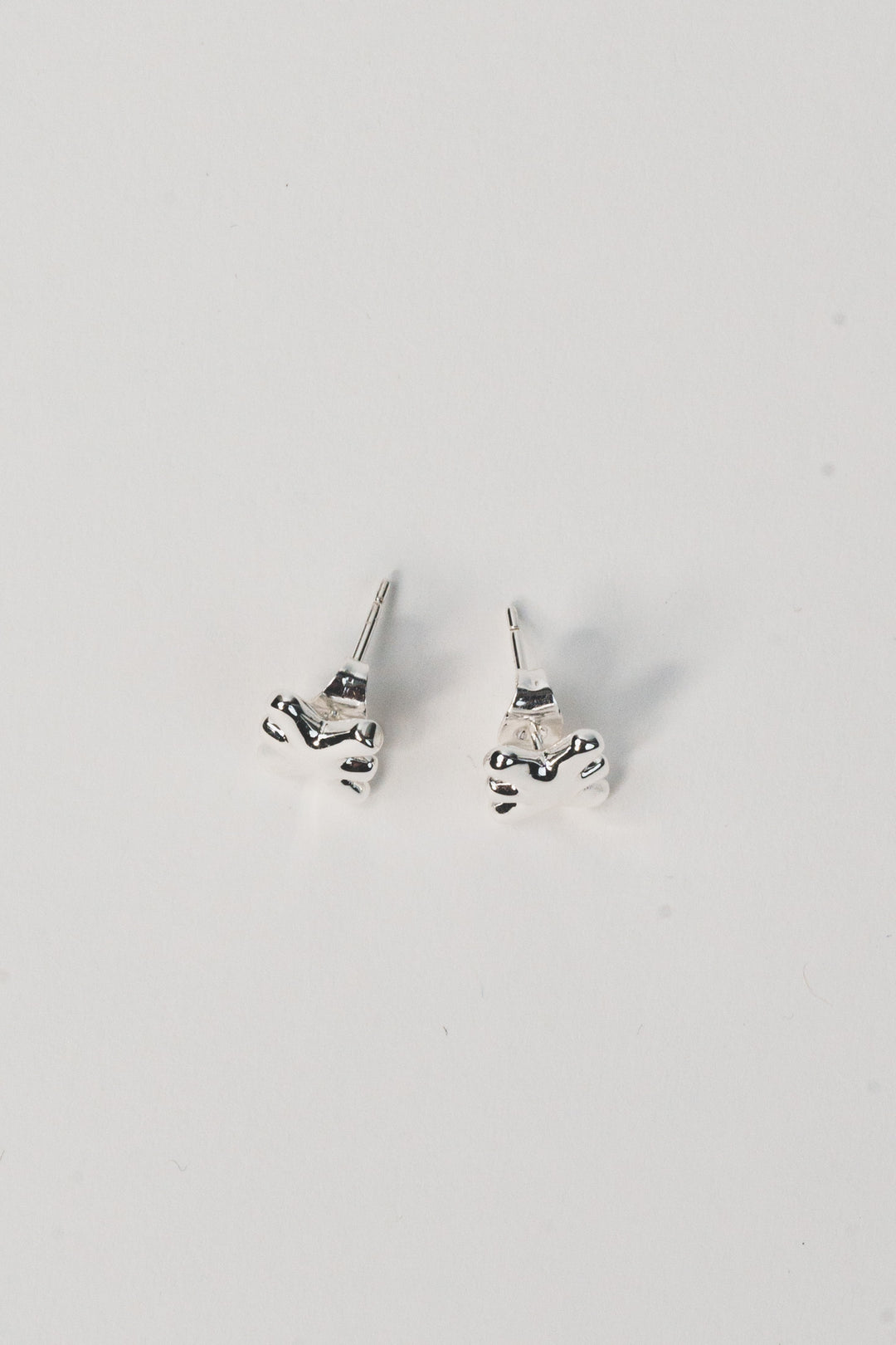 Earring Logo Silver - Karo Kauer Label