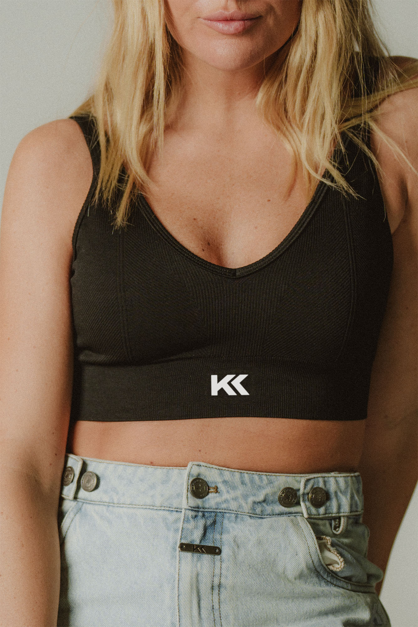 Knit Bralette Black