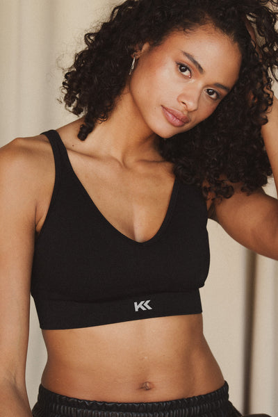 Knit Bralette Black