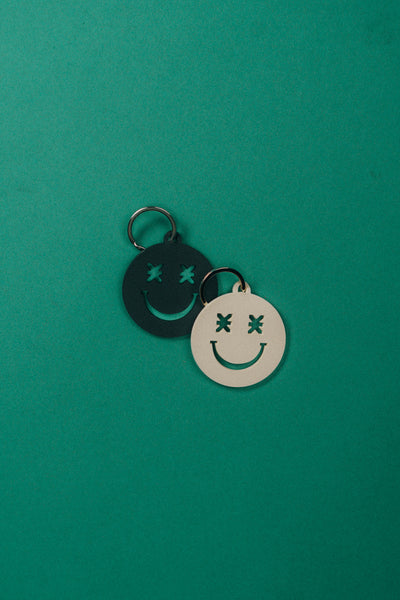 Keychain Smiley Creme