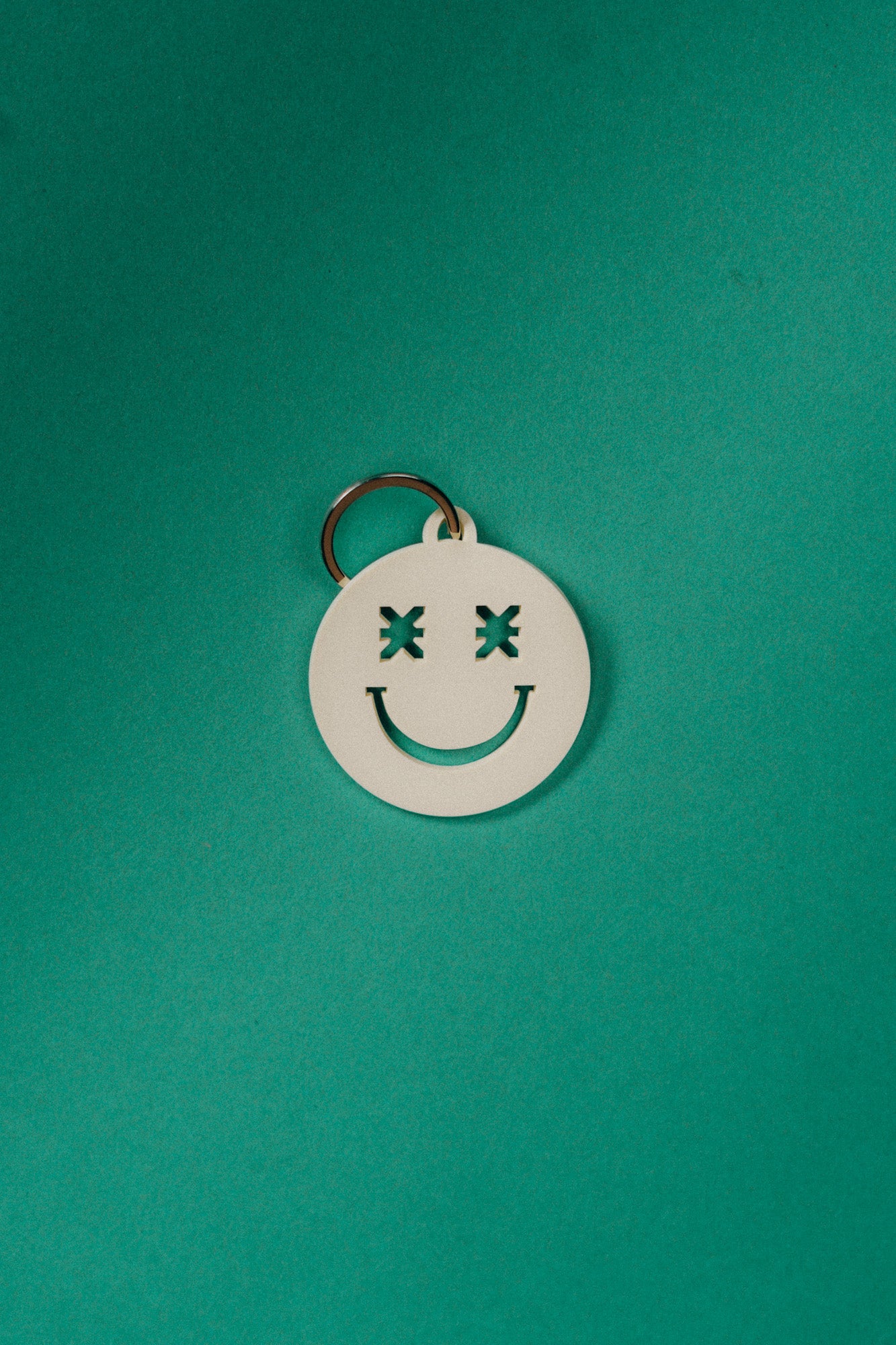 Keychain Smiley Creme