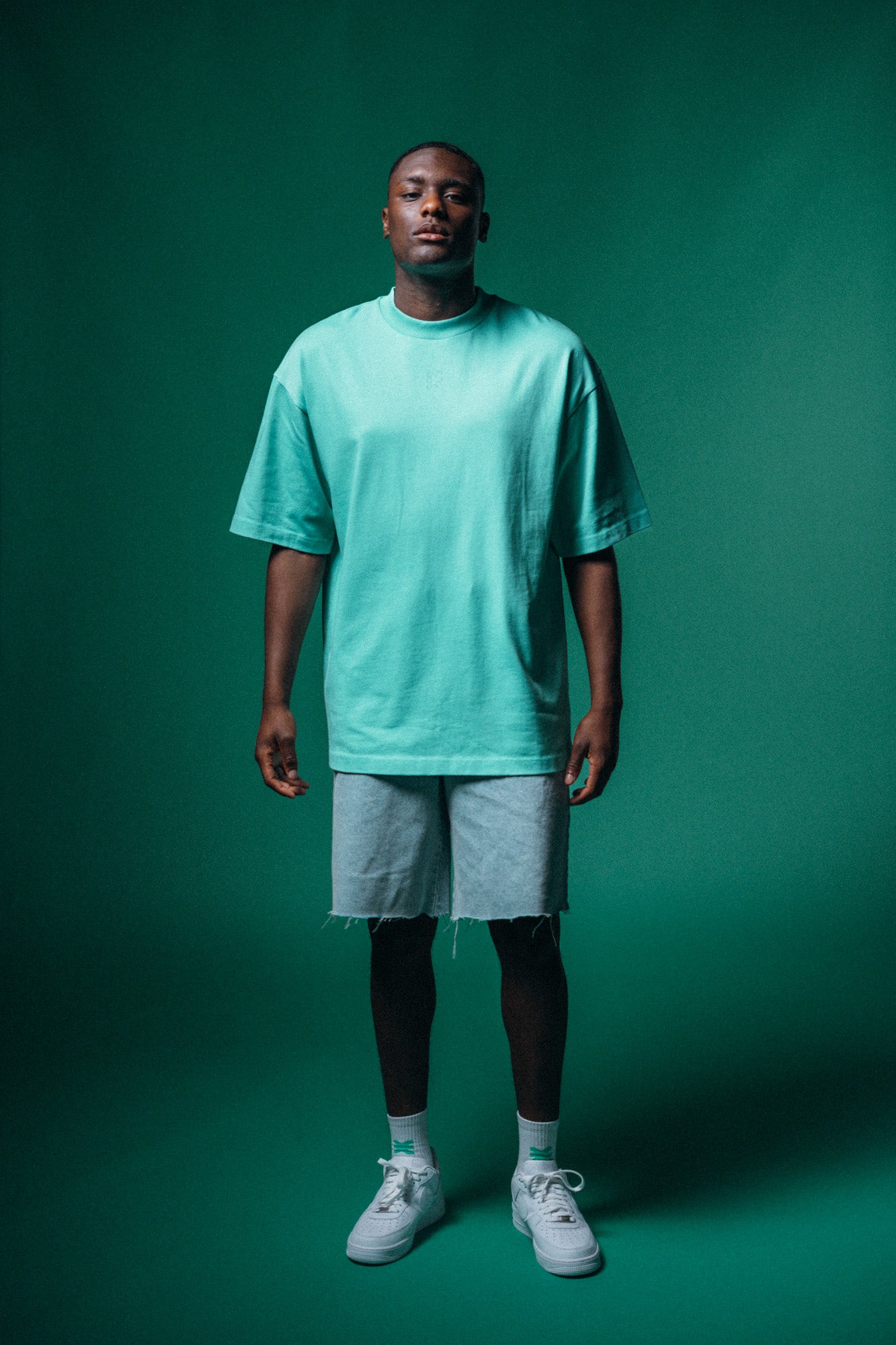 Statement T-Shirt Turquoise Twilight