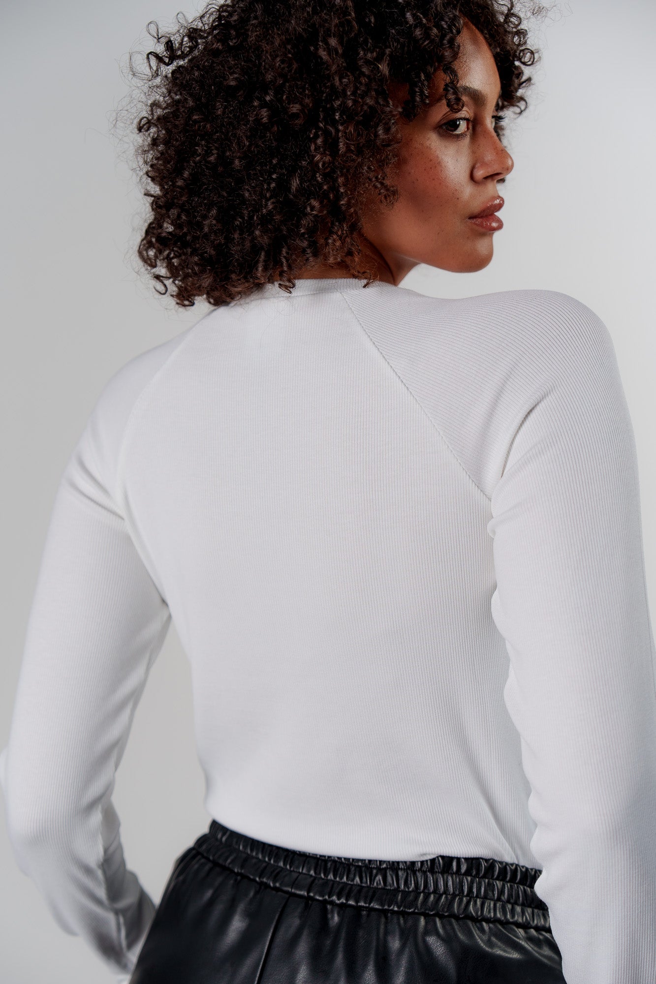 Rib Longsleeve White